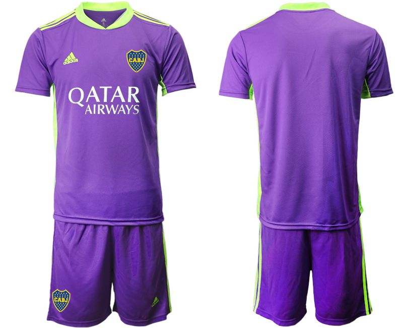 Men 2020-2021 Club Boca juniors goalkeeper purple blank Adidas Soccer Jersey->boca juniors->Soccer Club Jersey